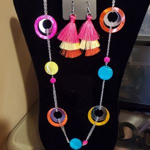 Necklace and earrings set